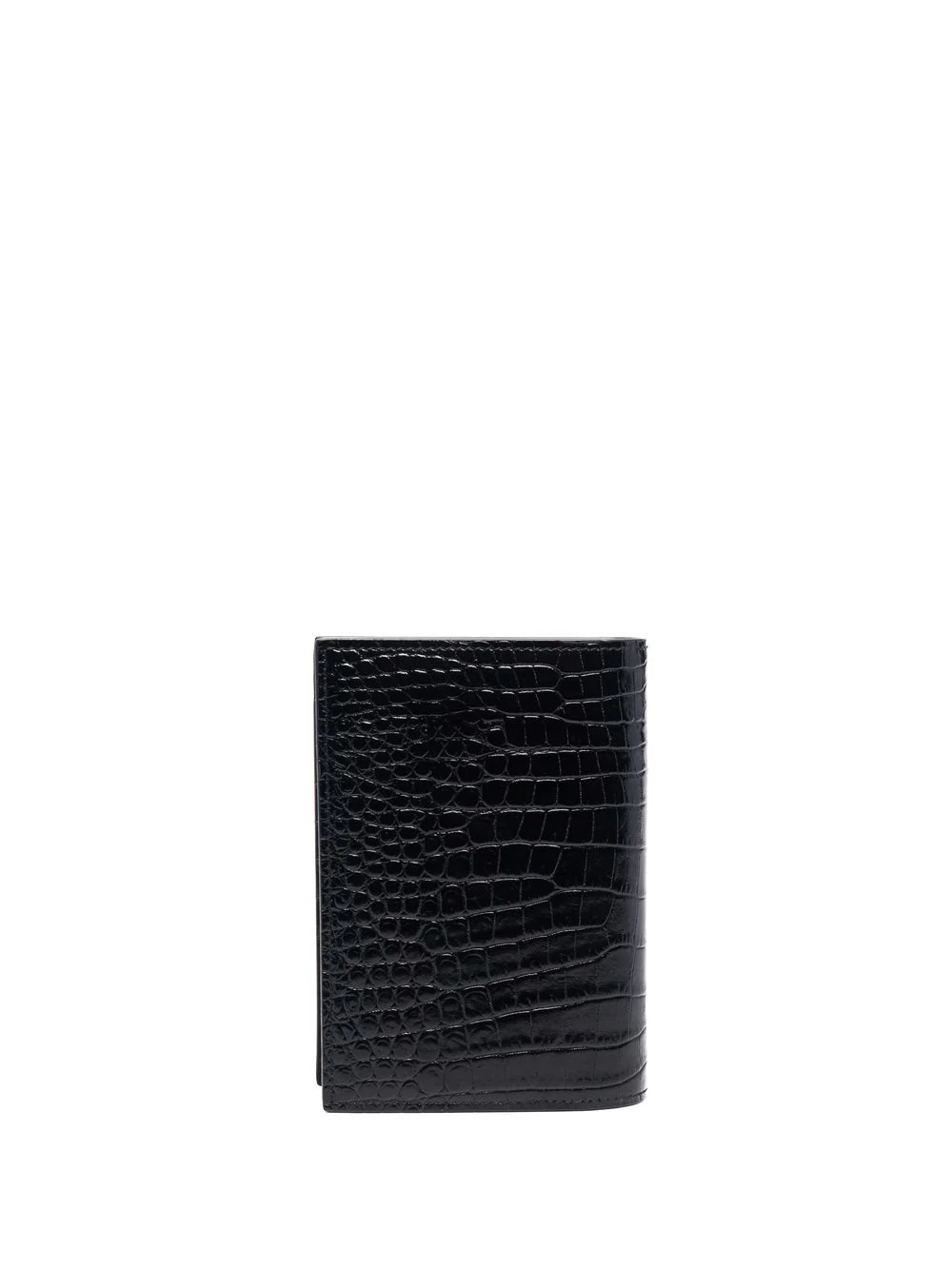 crocodile-effect leather wallet - 2