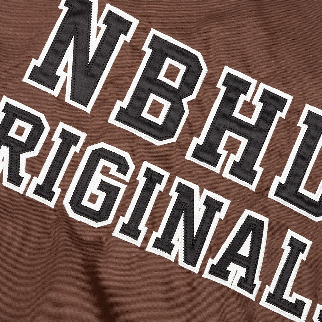 BASEBALL JACKET - BROWN - 4