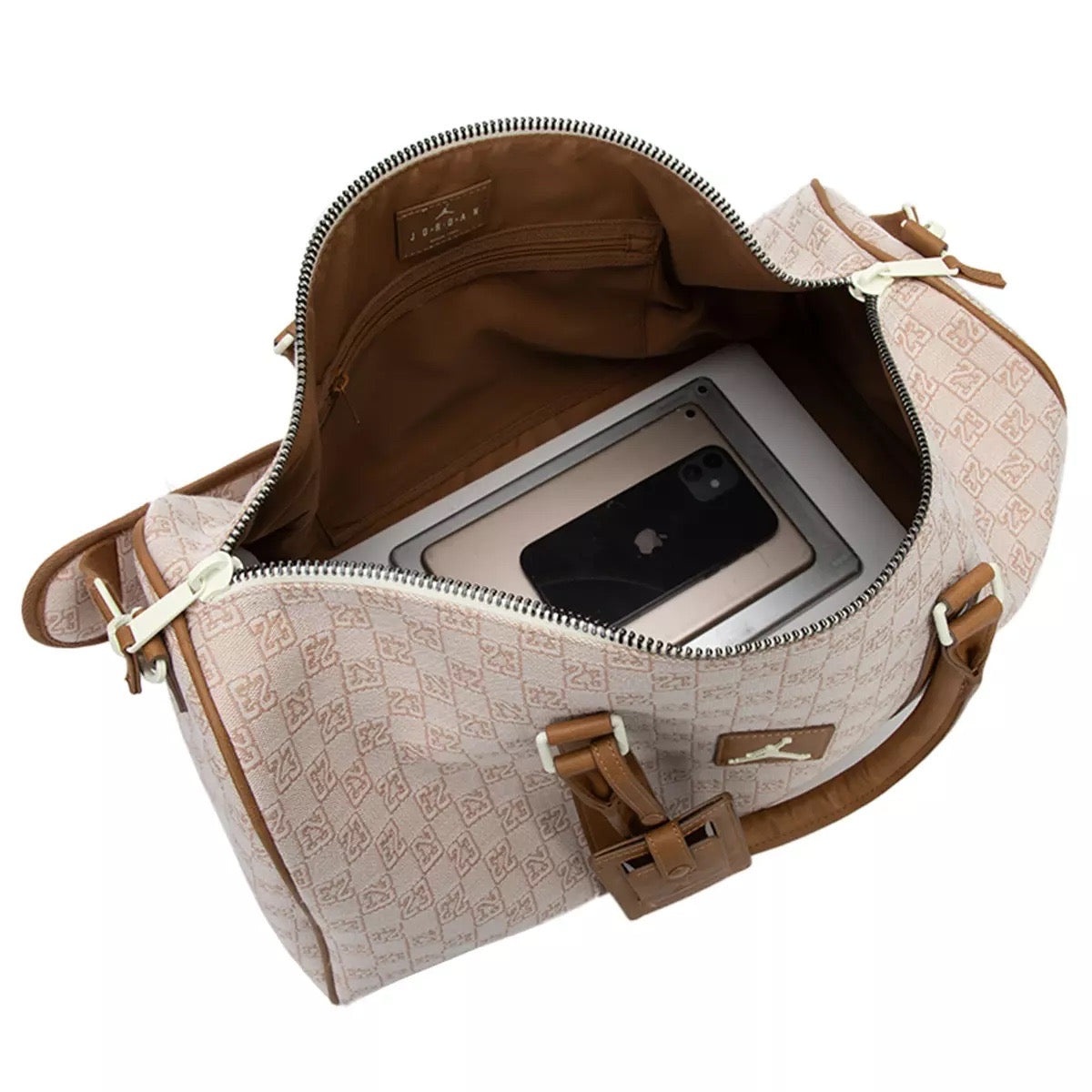 Air Jordan Monogram Duffle Bag 'Hemp' JD2413019AD-001 - 5