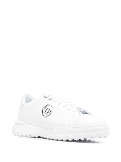 PHILIPP PLEIN low-top leather sneakers outlook