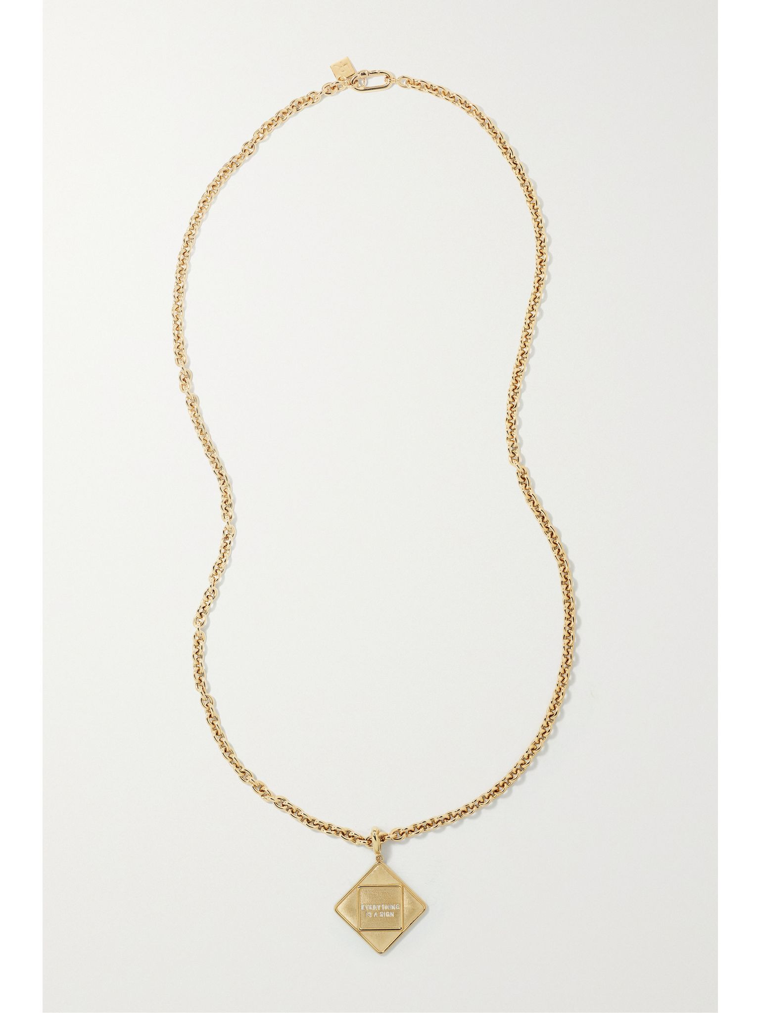 Sign 14-karat gold necklace Gold - 3