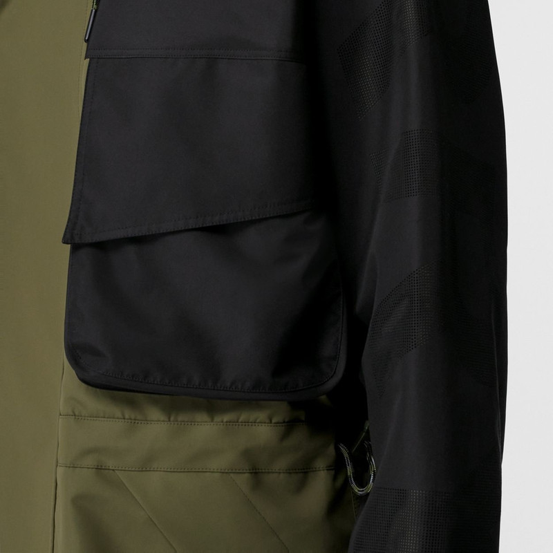 Perforated Logo Two-tone Parka 5