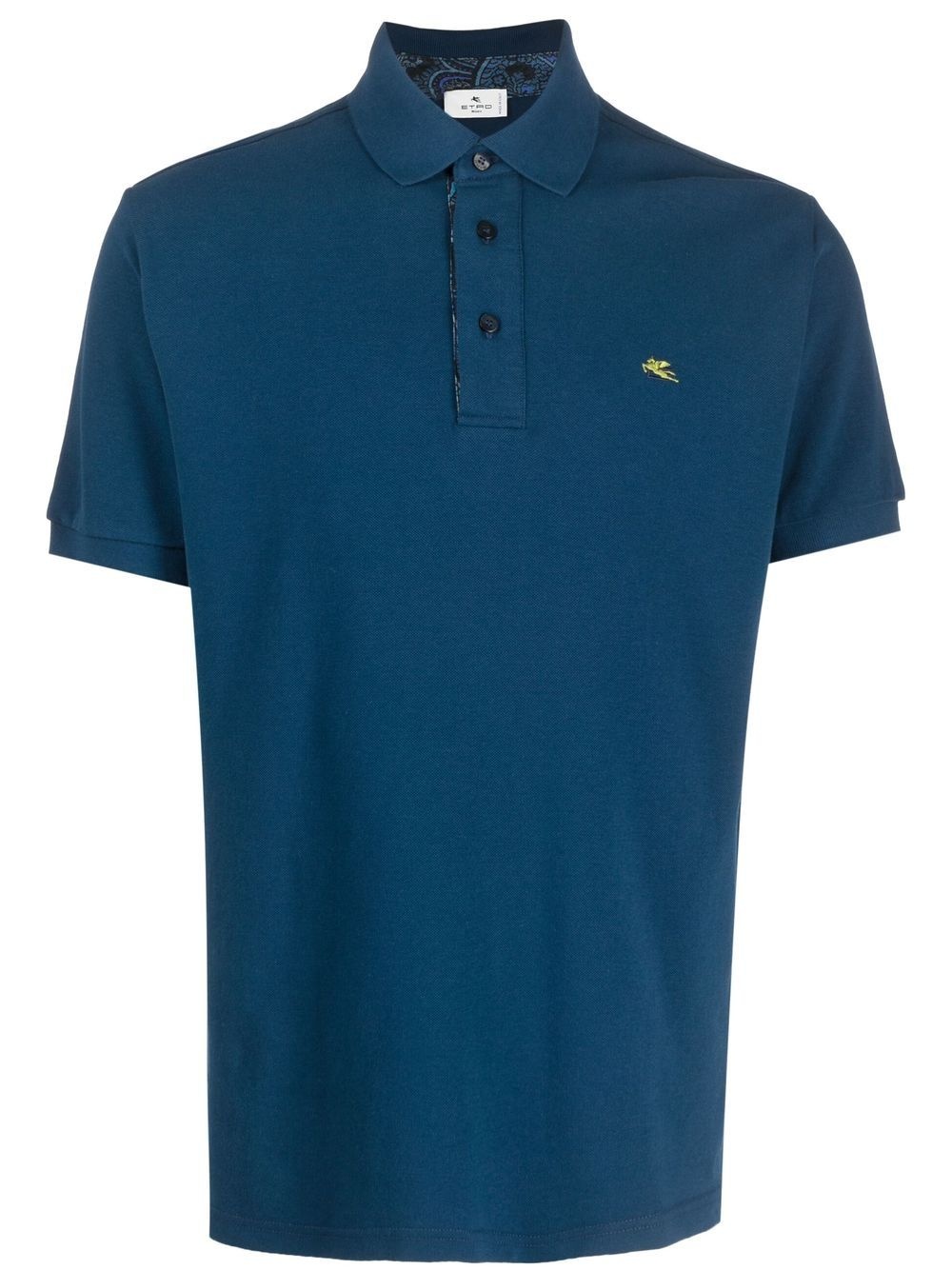 embroidered logo polo shirt - 1