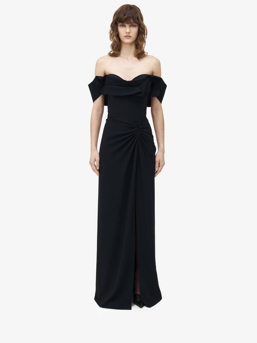 Off-the-shoulder evening dress - 1