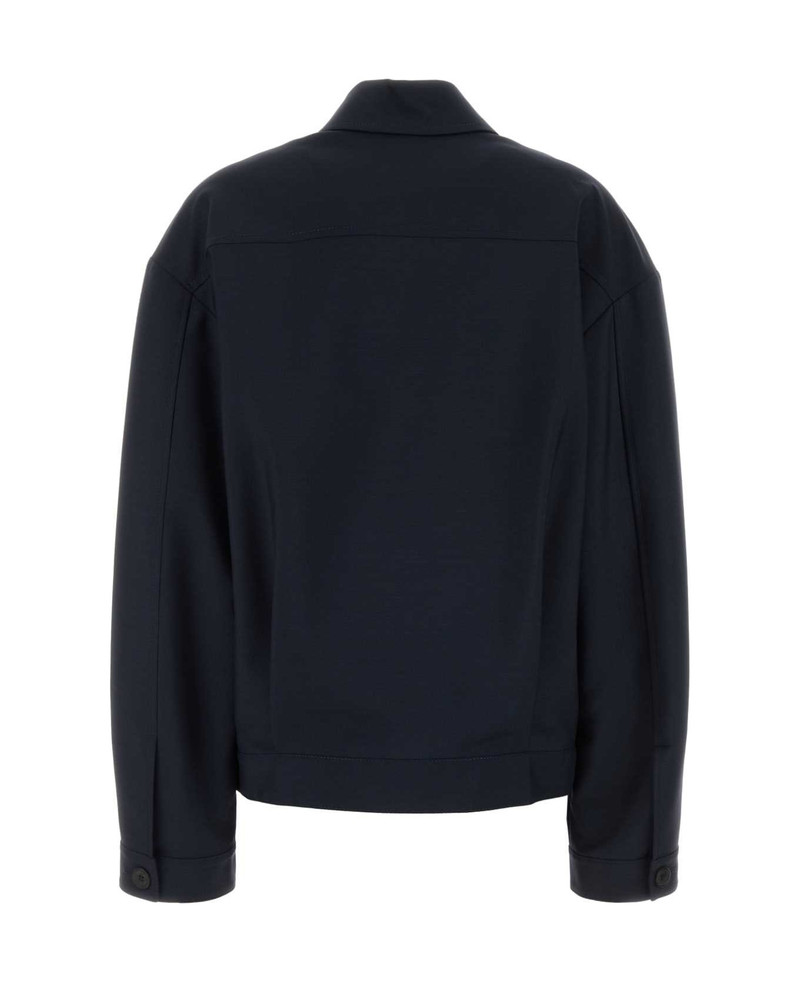 Miu Miu Navy Blue Mohair Blend Jacket outlook