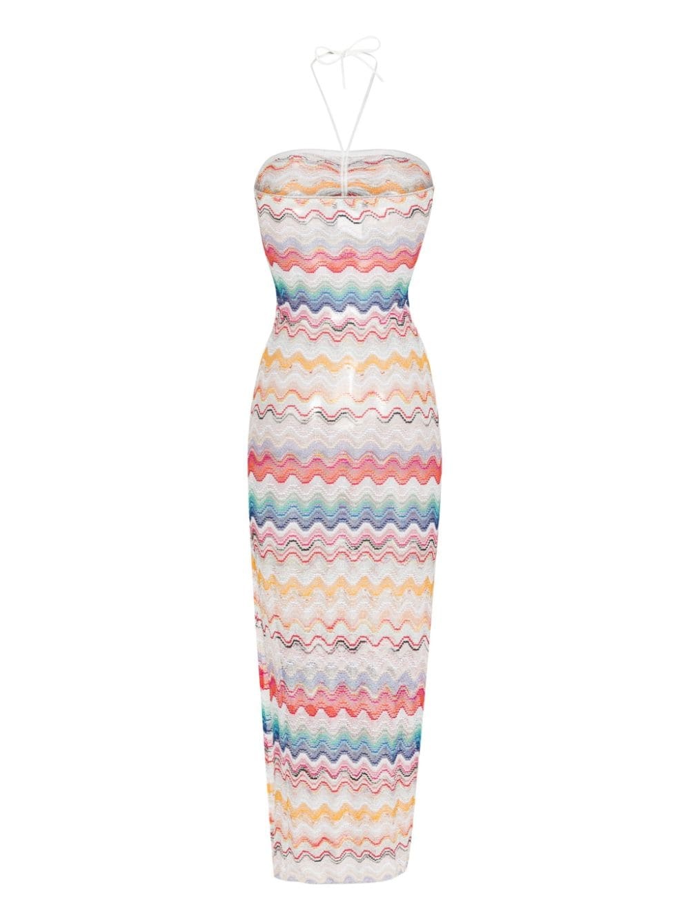 MISSONI DRS MIDI HLTR NCK SIDE SPLT MULTI COL - 2