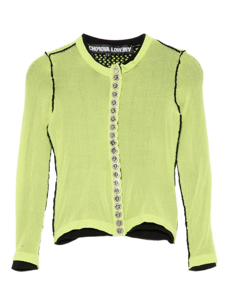 fishnet-layer cardigan 1