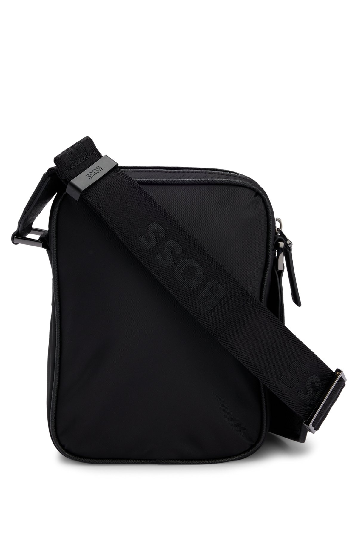 TWILL REPORTER BAG WITH DOUBLE B MONOGRAM - 2