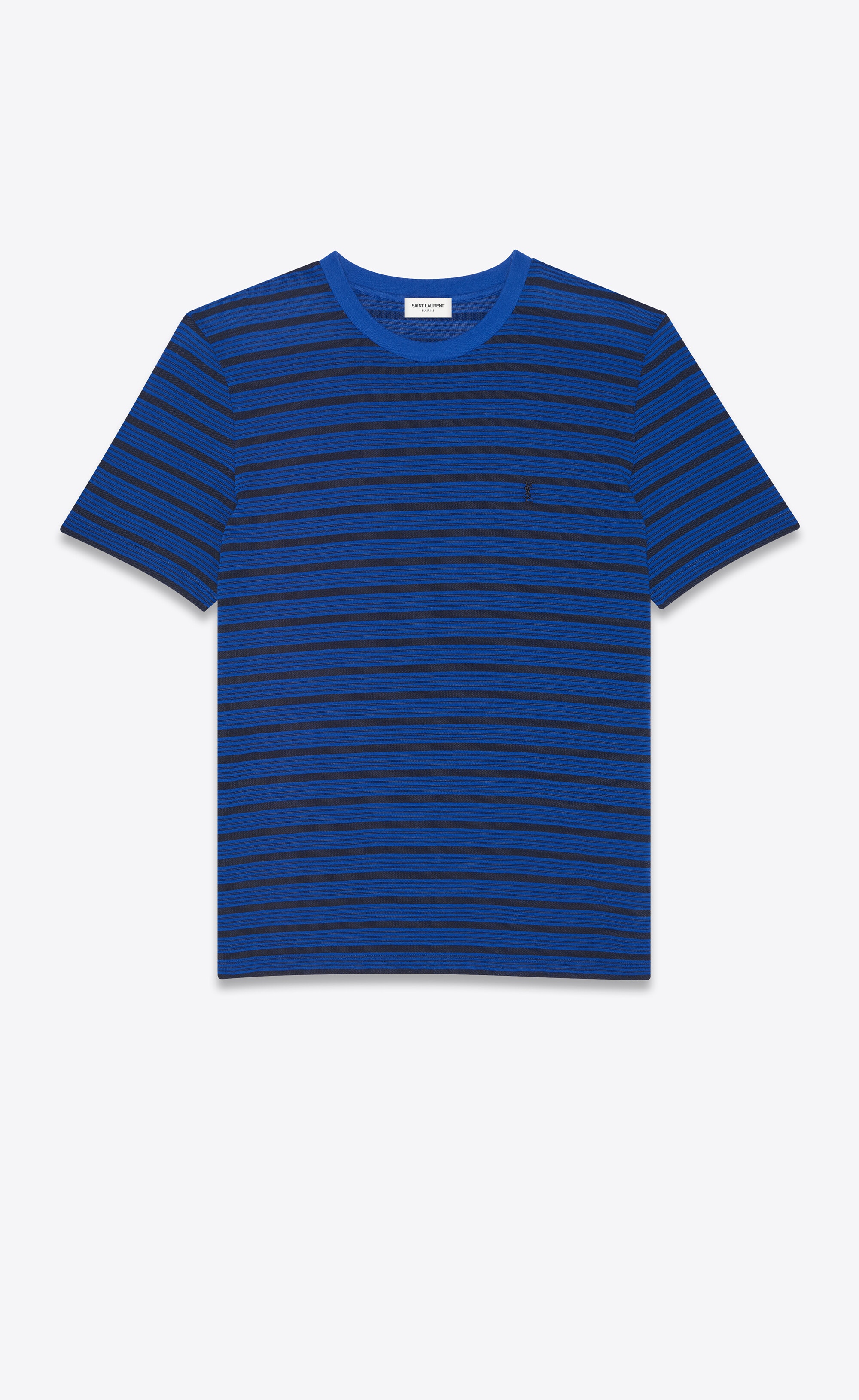 monogram classic t-shirt in striped jersey - 1