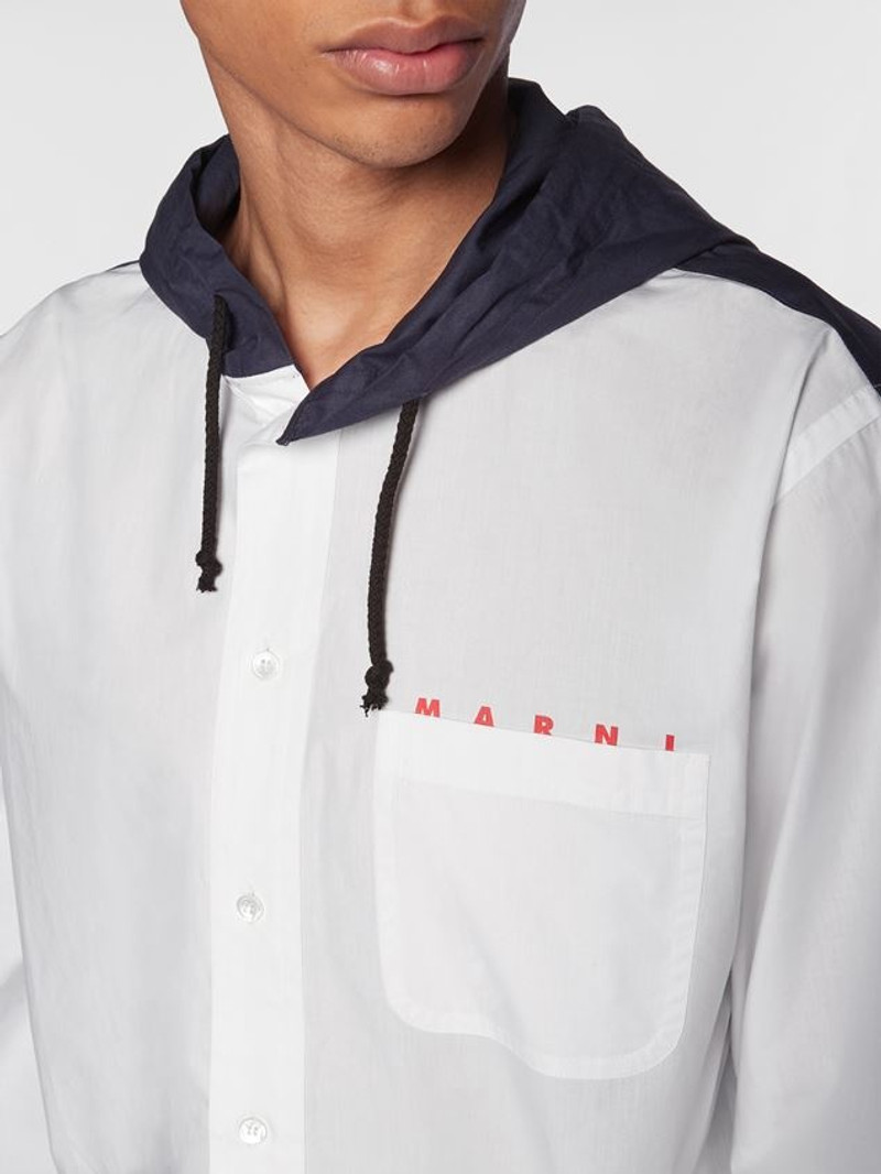 HOODED COTTON POPLIN SHIRT-JACKET 4