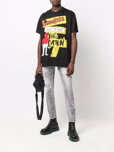 DSQUARED2 graphic logo-print T-shirt outlook