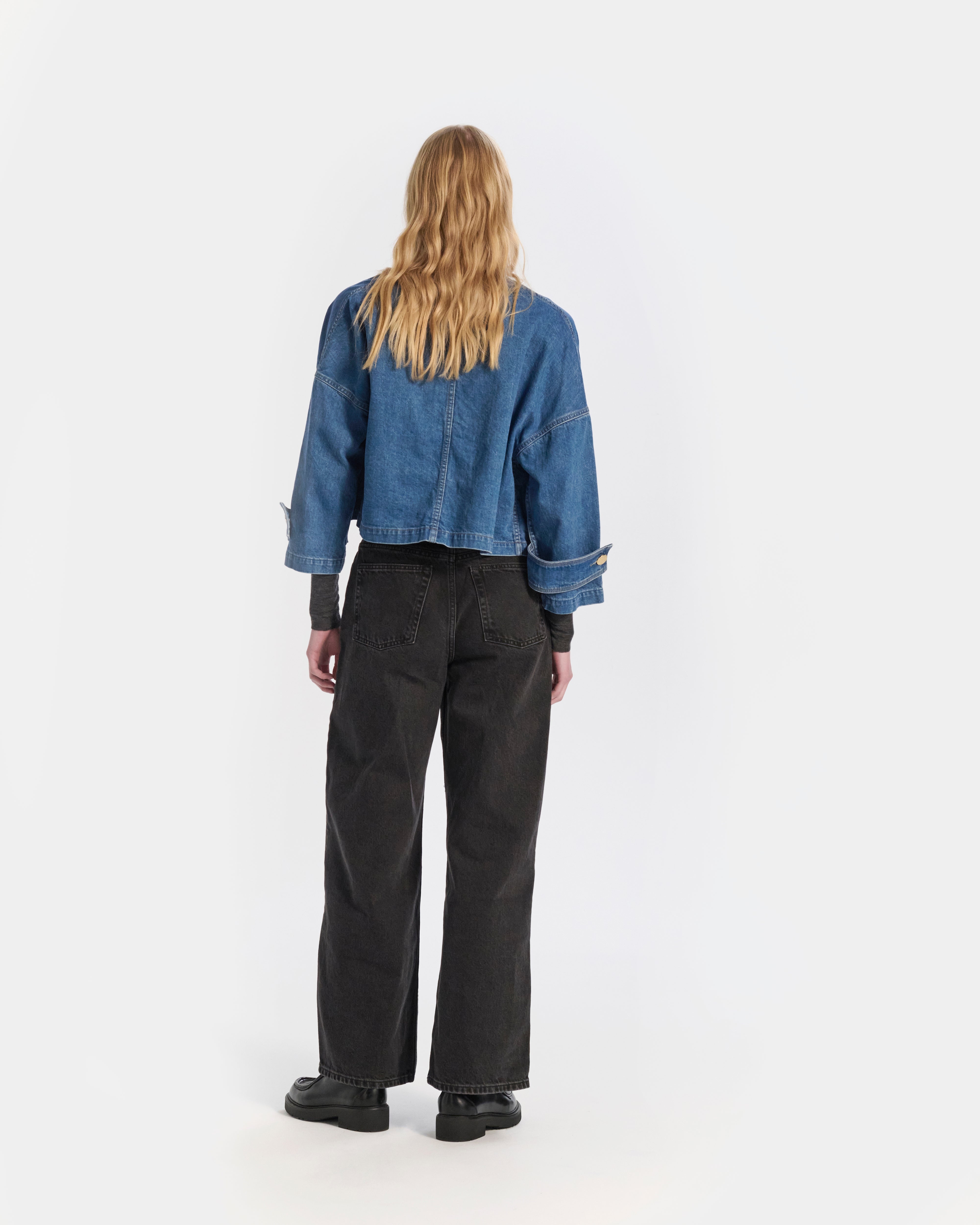 Humbie Collarless Denim Jacket - 3