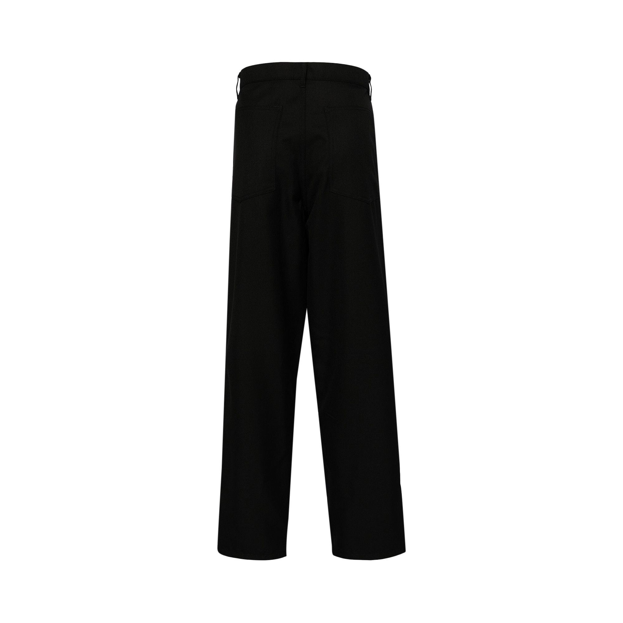 Comme des Garçons SHIRT Wool Polyester Plain Gabardine Pant 'Black' - 2