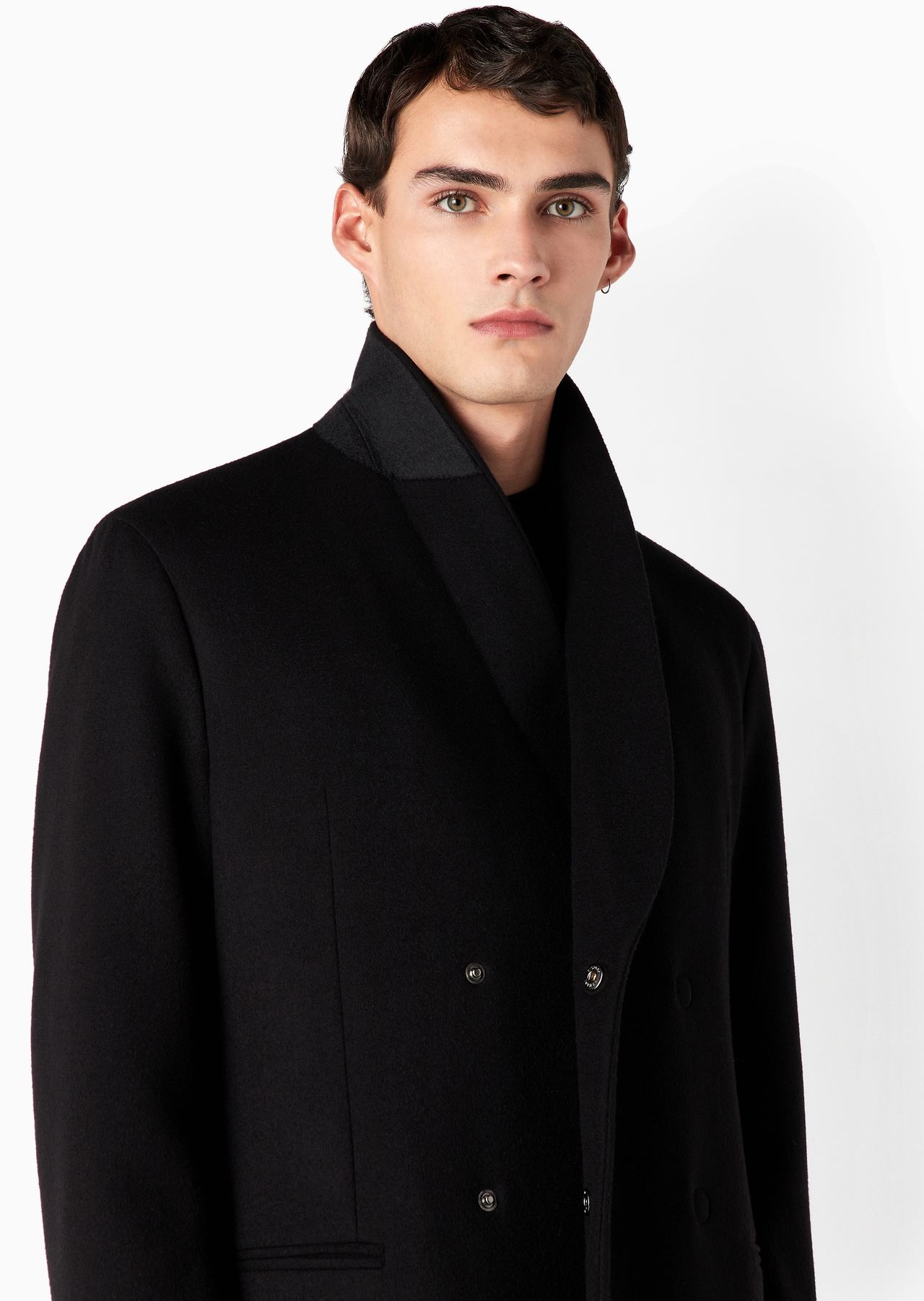 ASV double-breasted Giorgio’s coat in cashmere - 5