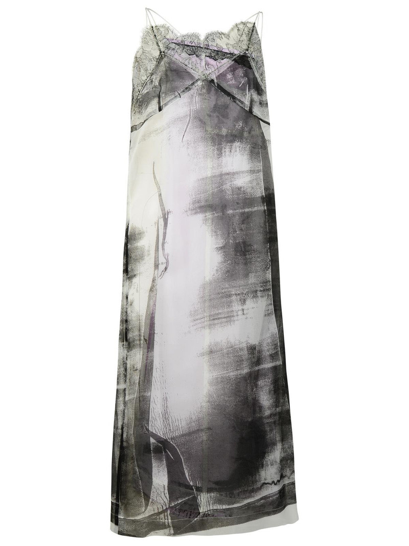 Maison Margiela 'Freeze-Frame' Multicoloured Silk Blend Dress Women - 1