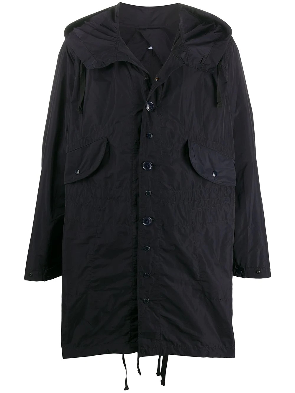 oversized hooded raincoat - 1