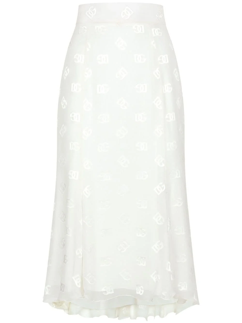 DG logo godet skirt - 1