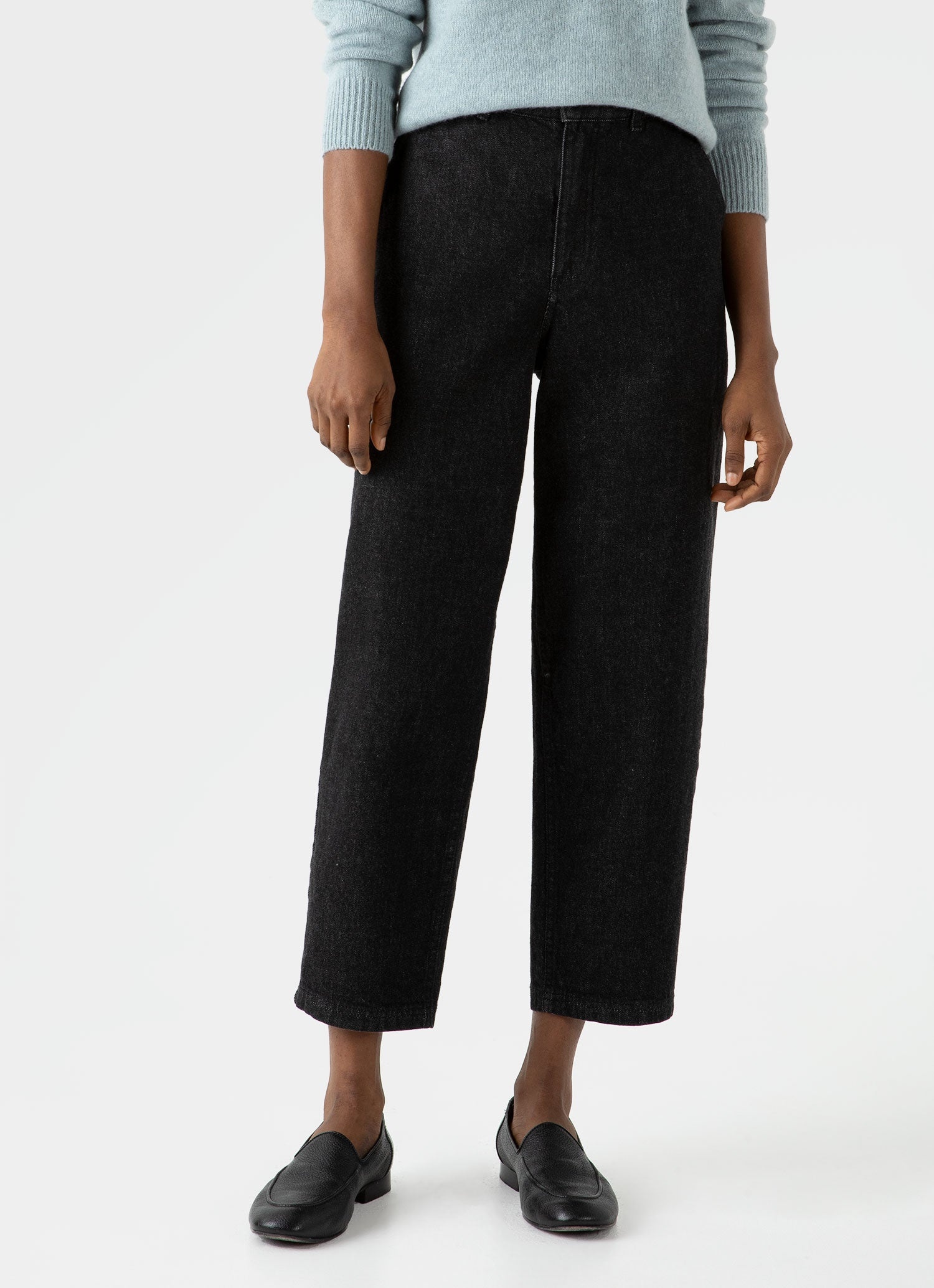 Denim Tapered Trouser - 2