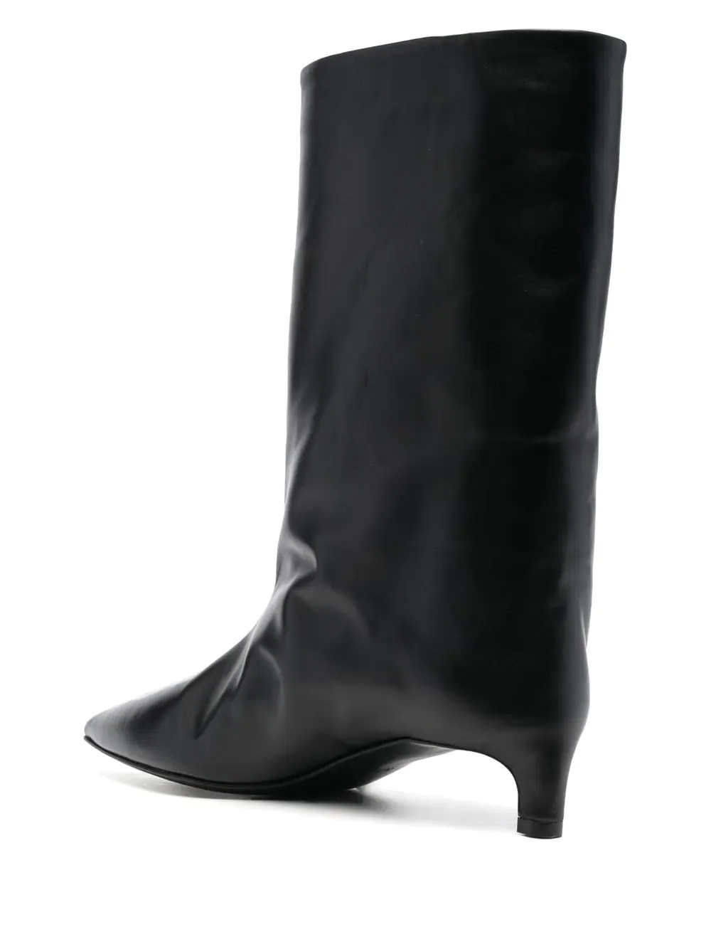 pointed-toe leather boots - 3