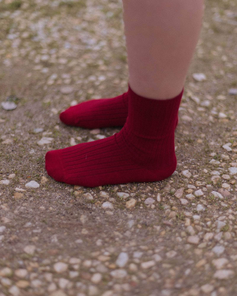 BASERANGE Rib Overankle Socks - Organic Cotton Rib outlook