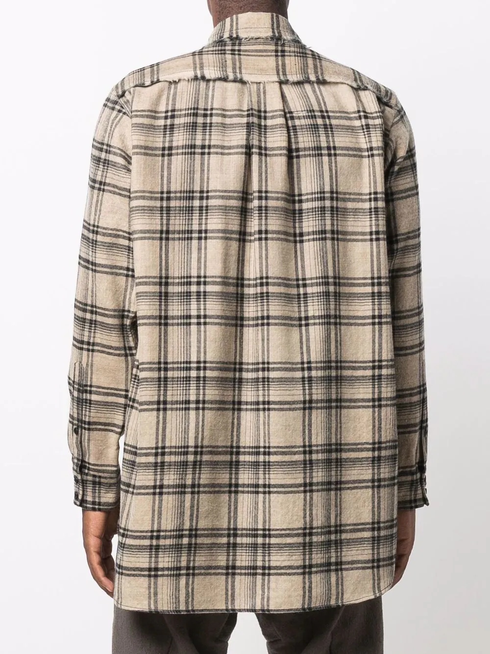 oversized check shirt - 4