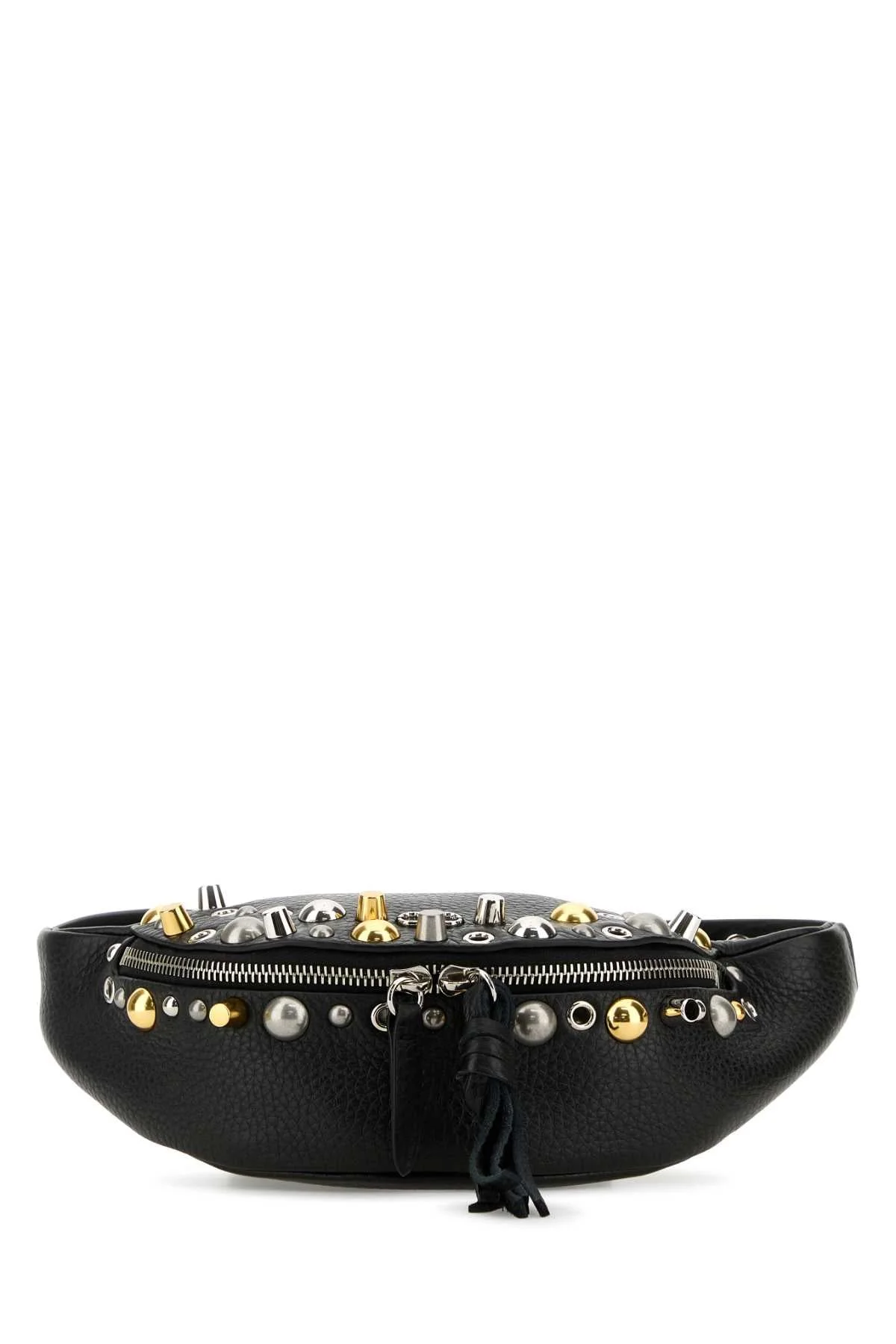 Valentino Garavani Men Black Leather Nellcã´Te Belt Bag - 1