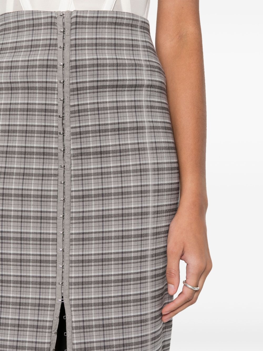 Palmer checked midi skirt - 5