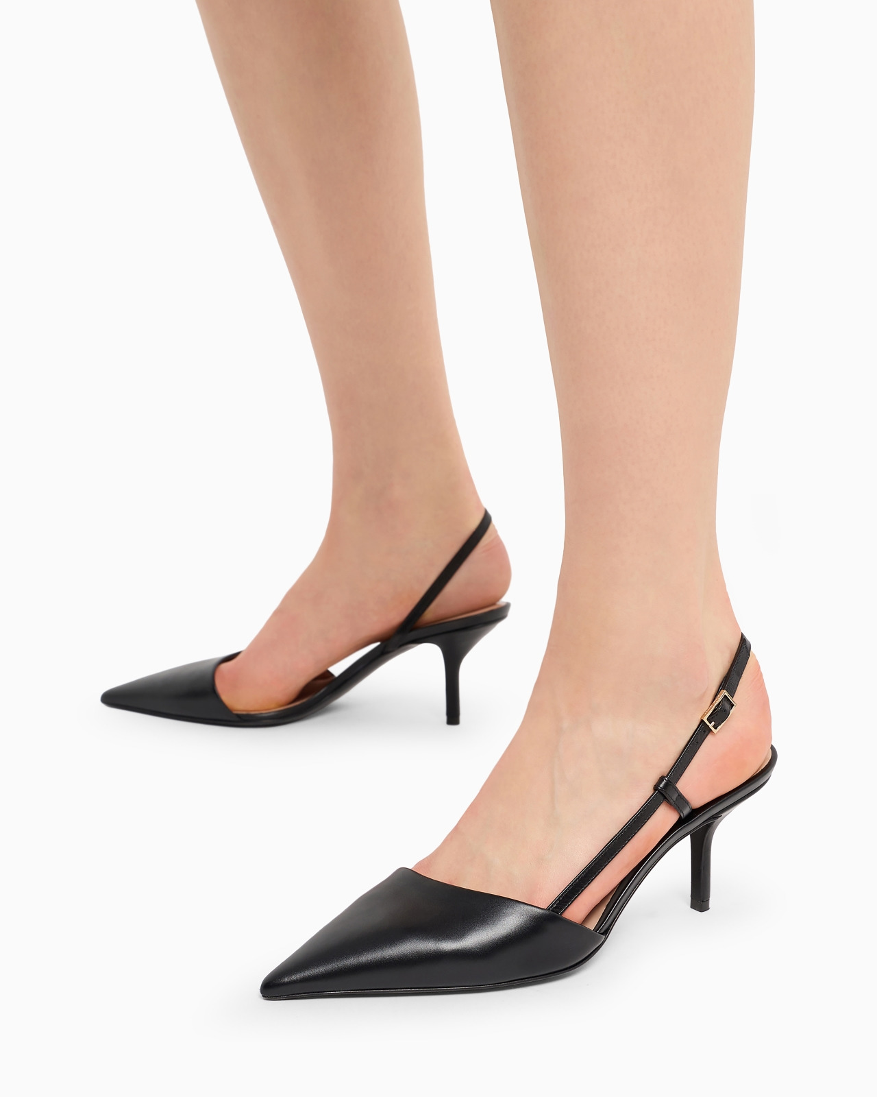 Leather slingbacks - 6