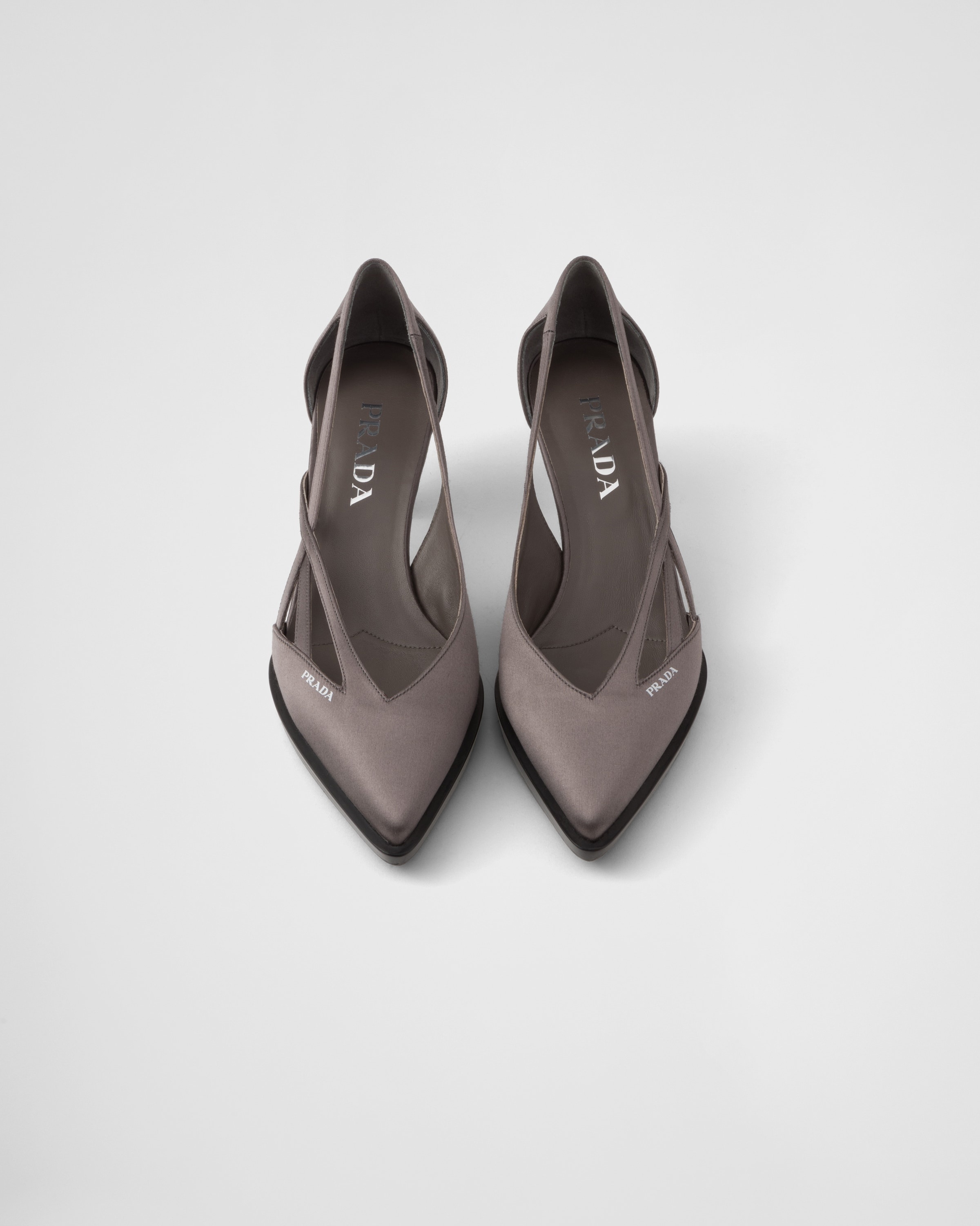 【関税＆送料込み】Prada Satin Cut-Out Pumps Satin cut-out pumps