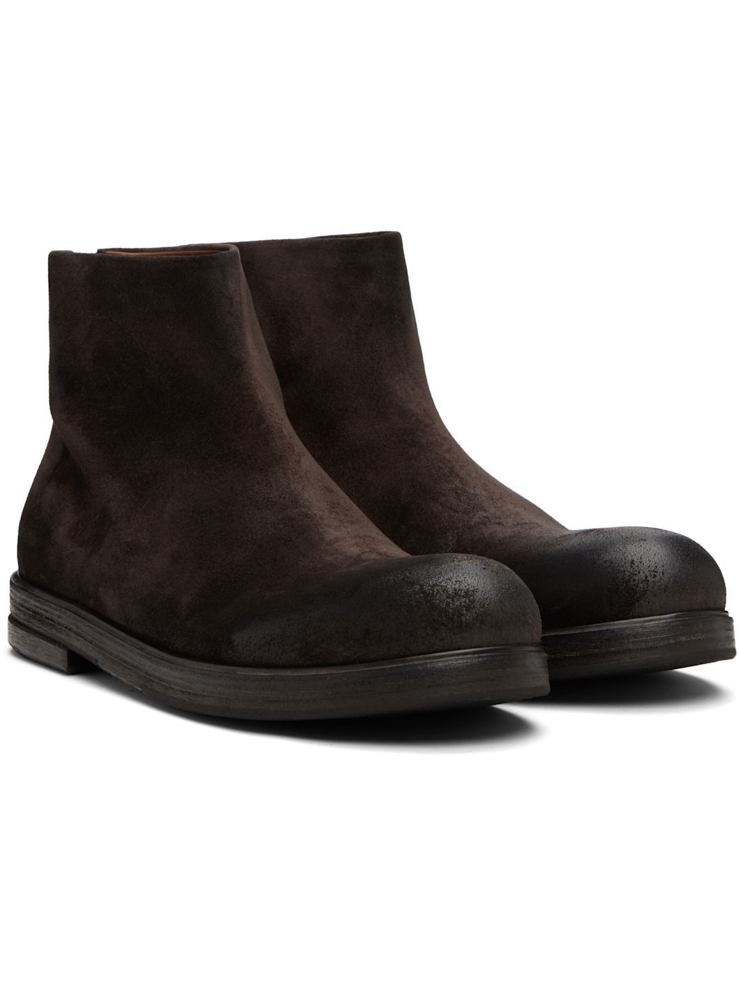 Brown Zucca Zeppa Boots - 4