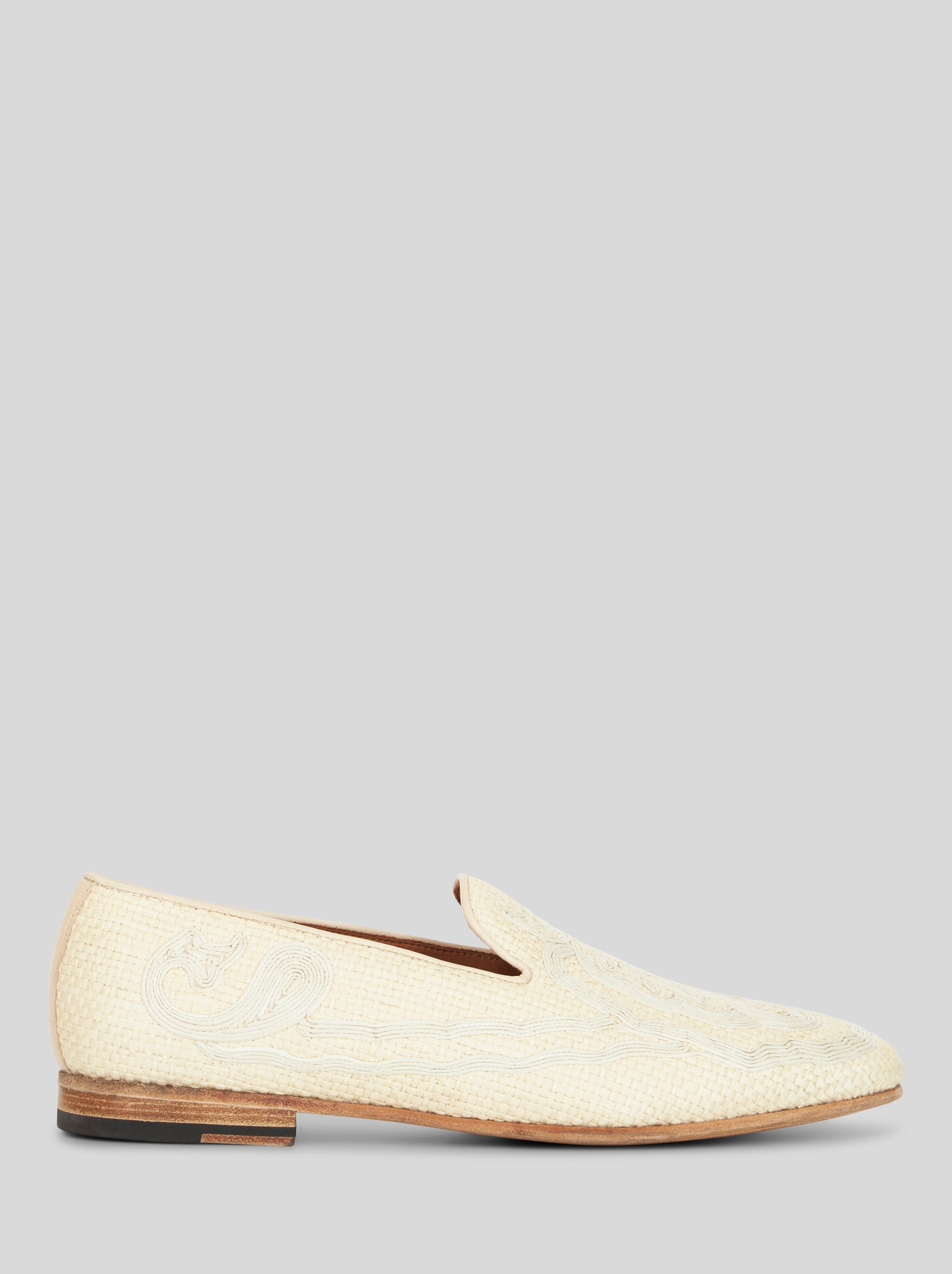 SLIP-ON WITH RAFFIA EMBROIDERY - 1