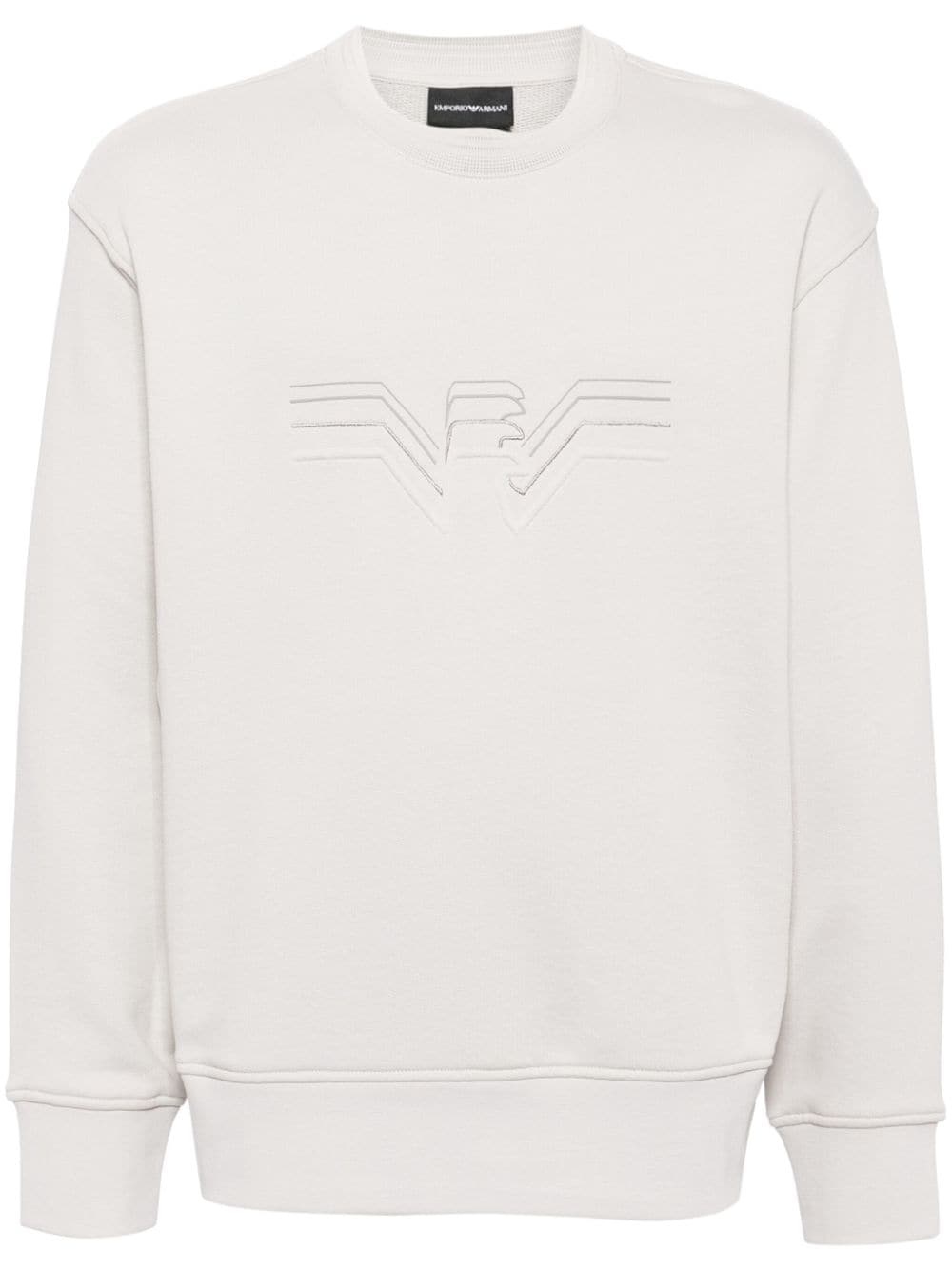 logo-embroidered sweatshirt - 1