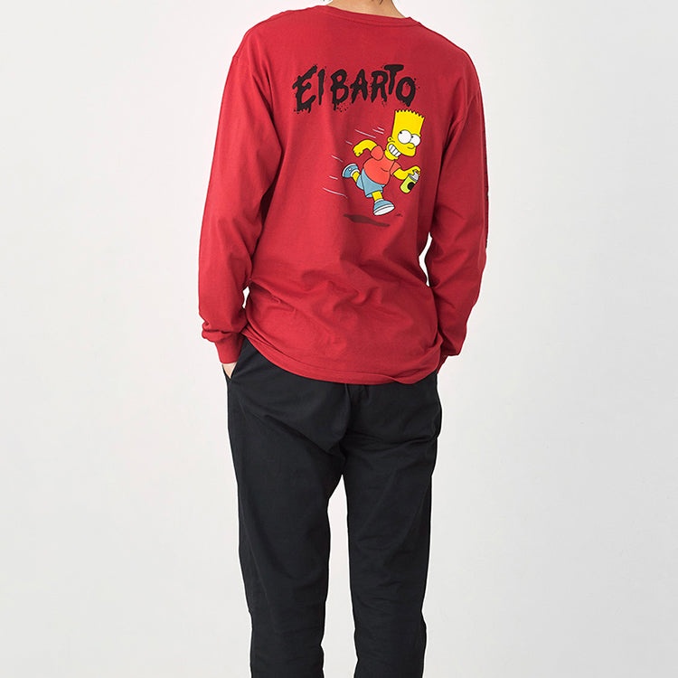 Men's Vans Simpson Crossover Long Sleeves Red VN0A4RTN17A - 4