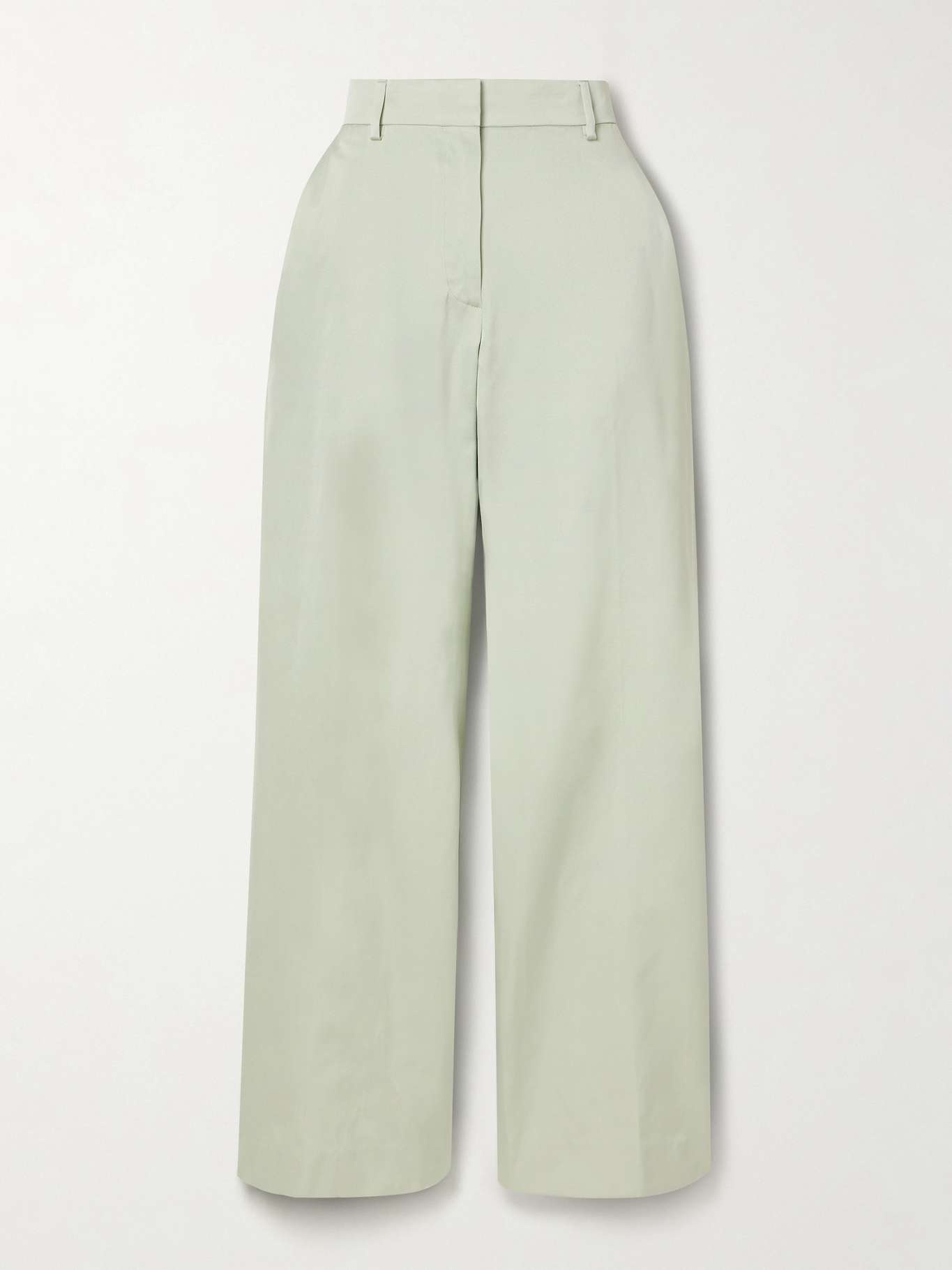 Satin straight-leg pants - 1