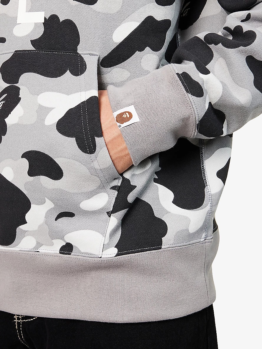 Camouflage Logo-Print Cotton Hoody - 5