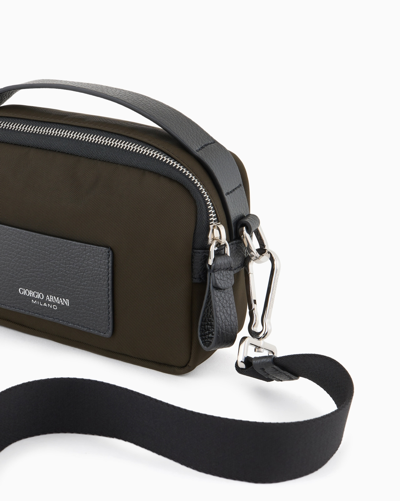 ASV MINI CROSSBODY BAG IN NYLON AND LEATHER - 5