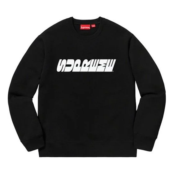 Supreme FW19 Week 3 Breed Crewneck Chest logo Round Neck Unisex Black SUP-FW19-368 - 1