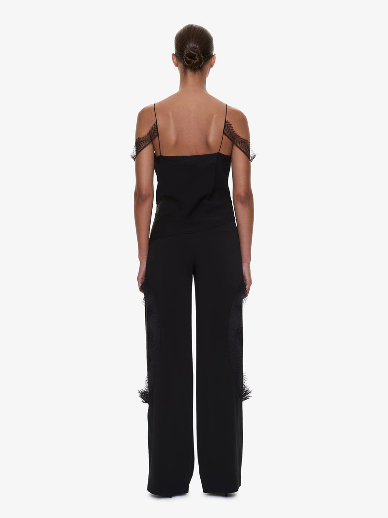 Miro Split Lace Draped Cami 5