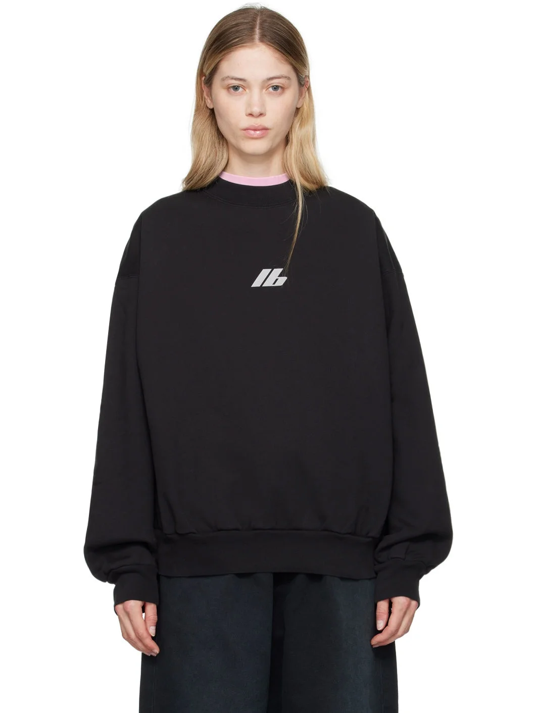 Black Regular Sweatshirt - 1