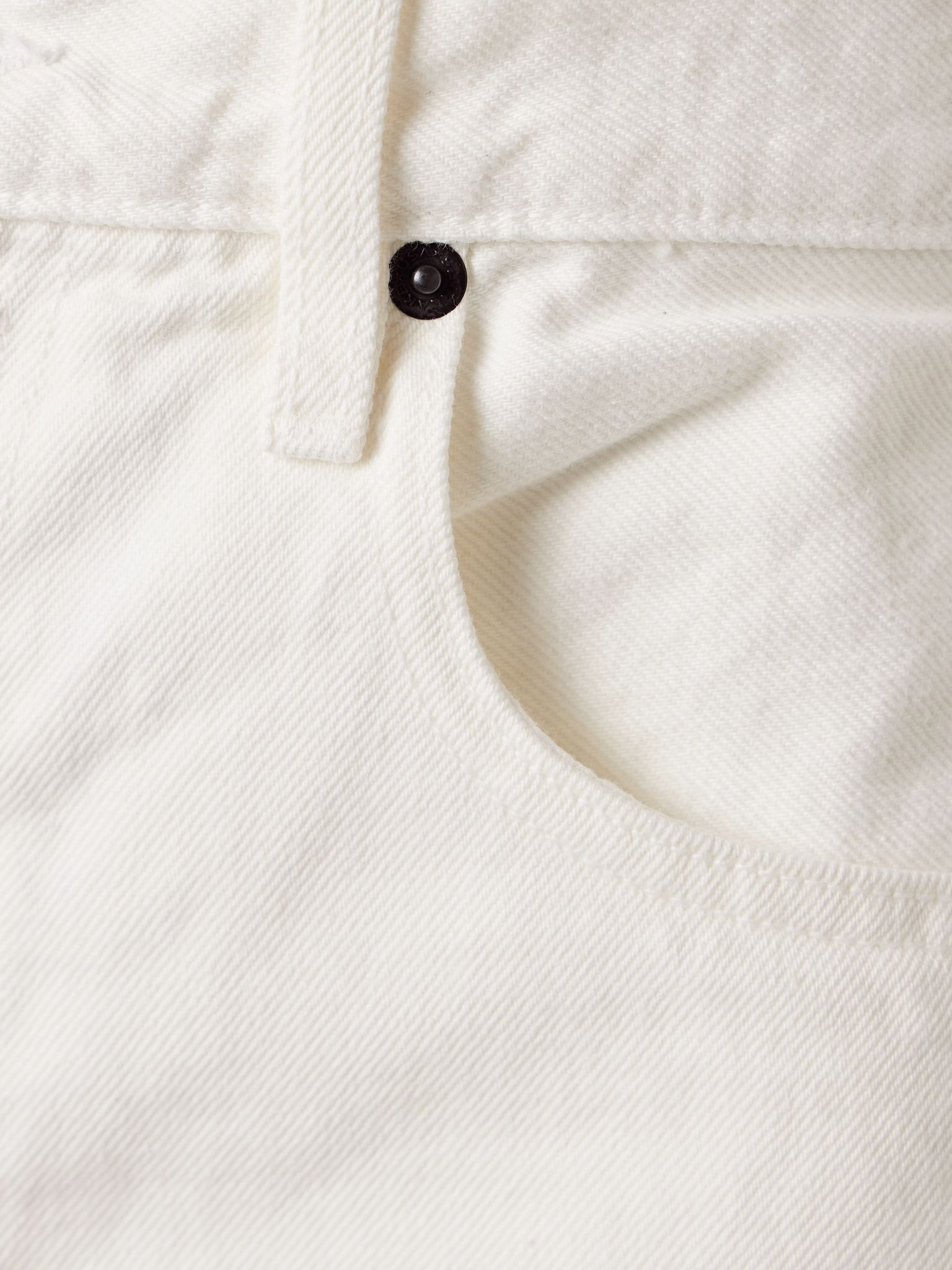 Sienna frayed denim shorts White - 5