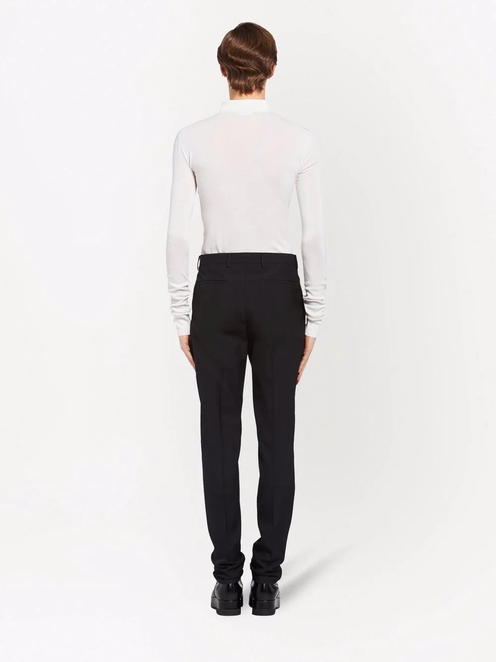 pressed-crease tailored trousers - 4