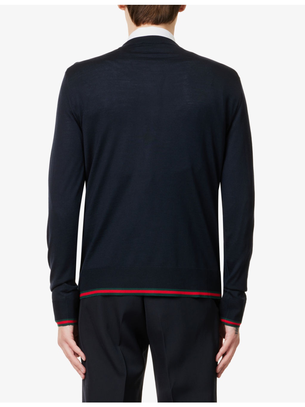 Crewneck regular-fit wool jumper - 4