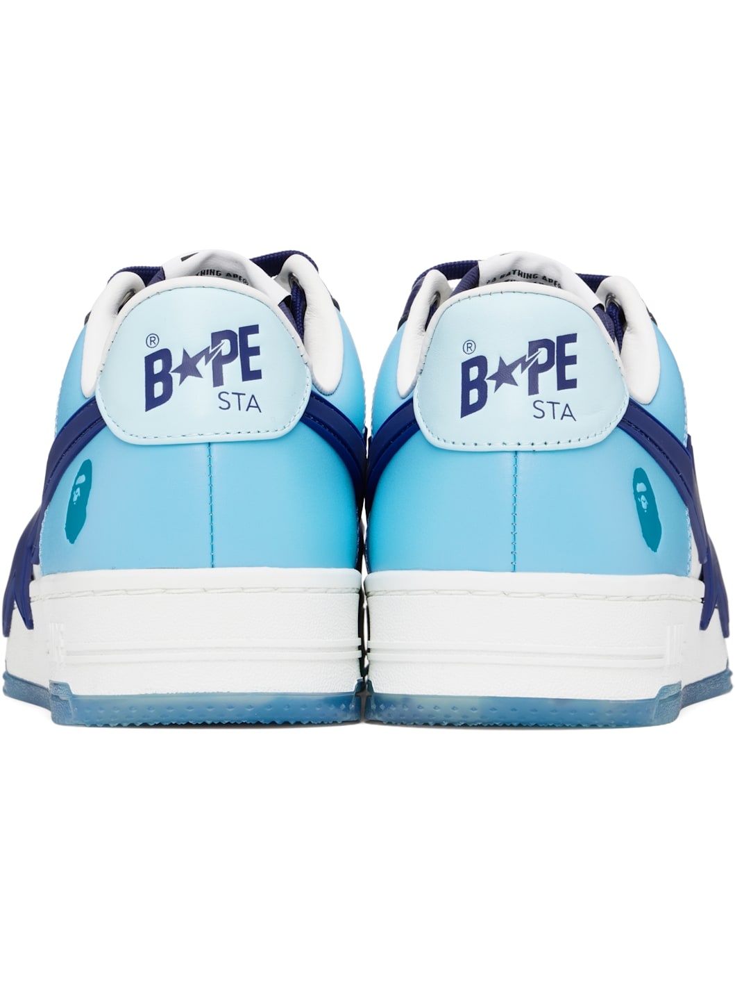 White & Blue  STA OS Sneakers - 2
