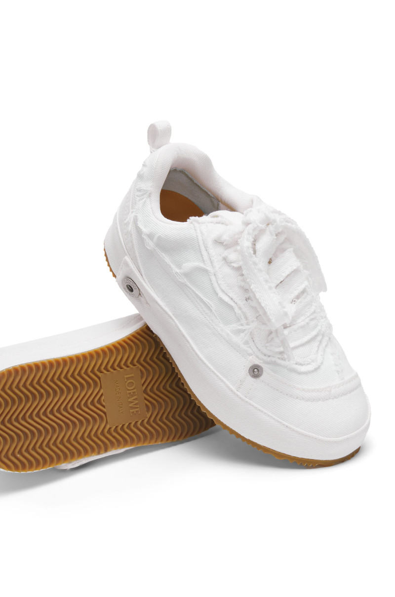 Deconstructed sneaker in denim 4
