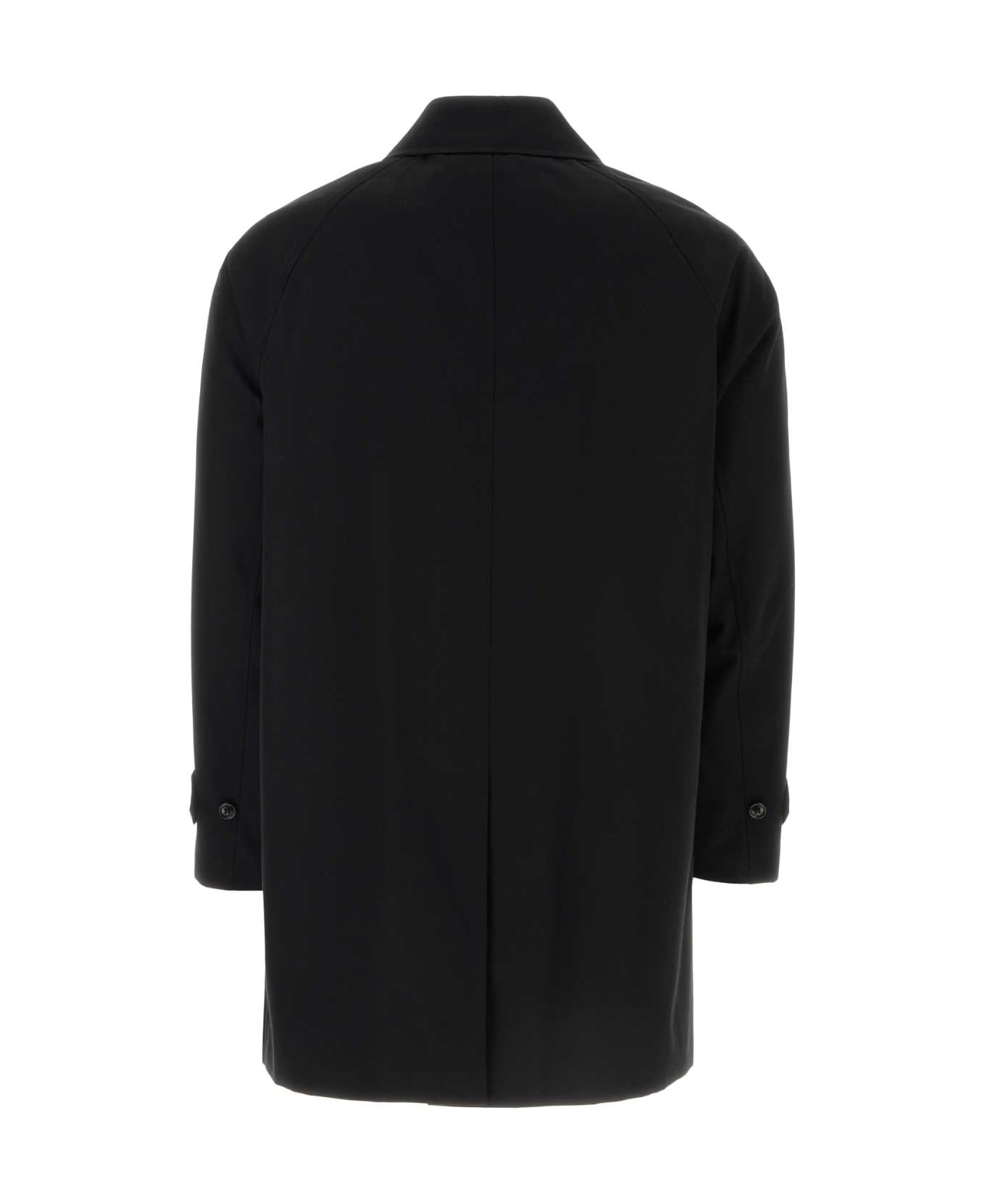 Black Gabardine Heritage Camden Overcoat - 2
