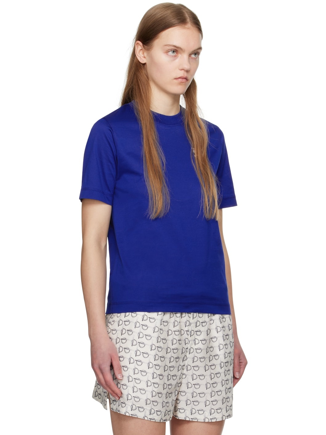 Blue Embroidered T-Shirt - 2