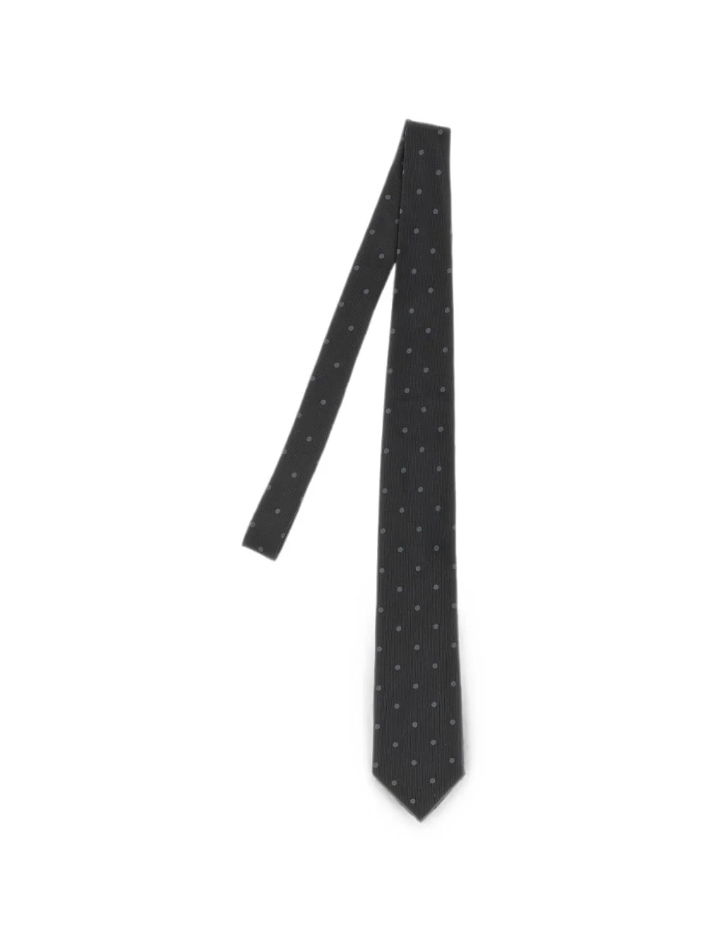 polka-dot jacquard tie - 1