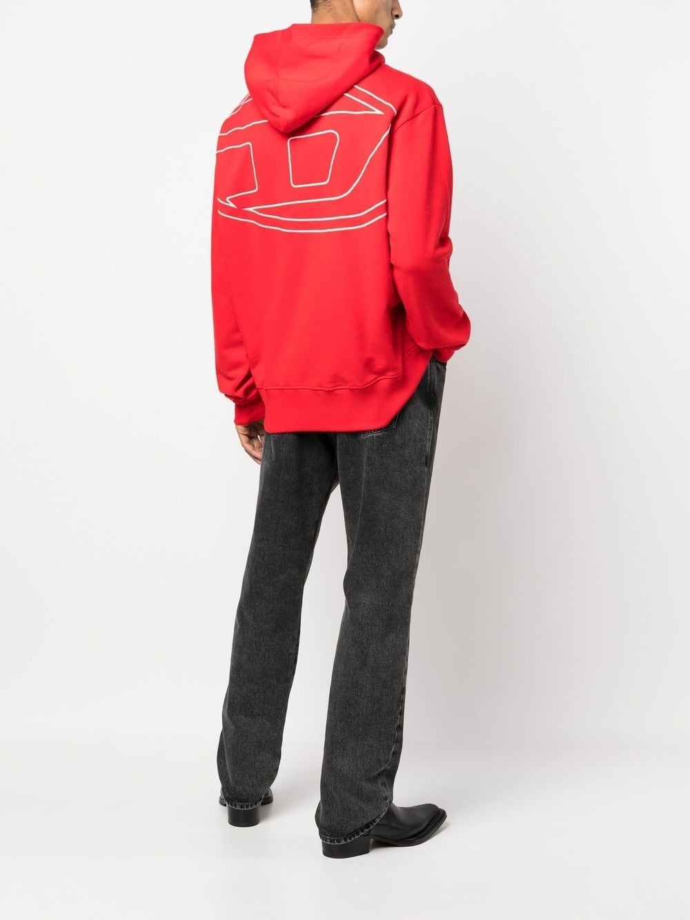 logo-print long-sleeve hoodie - 2