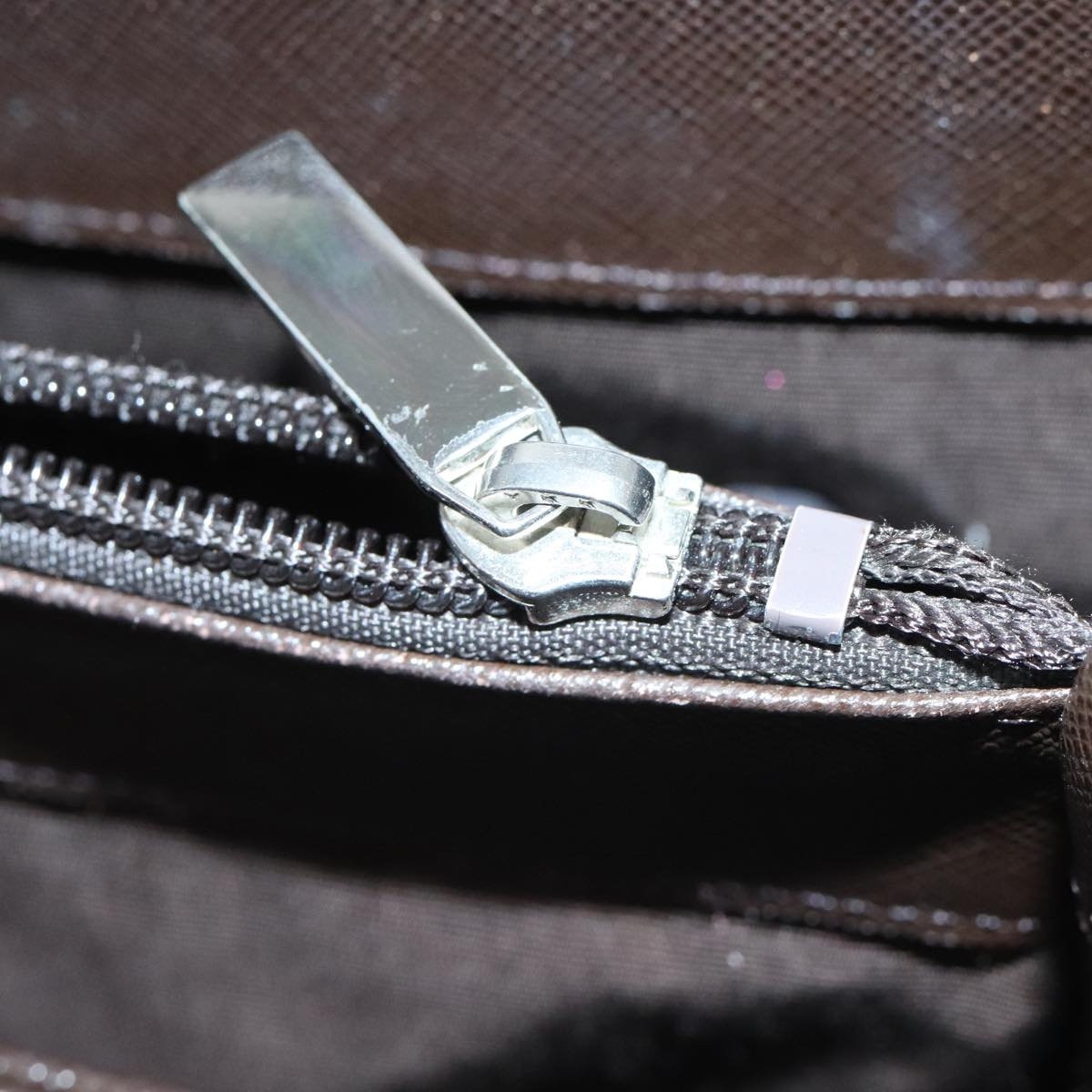 Burberry Hand Bag Leather Brown Silver - 10