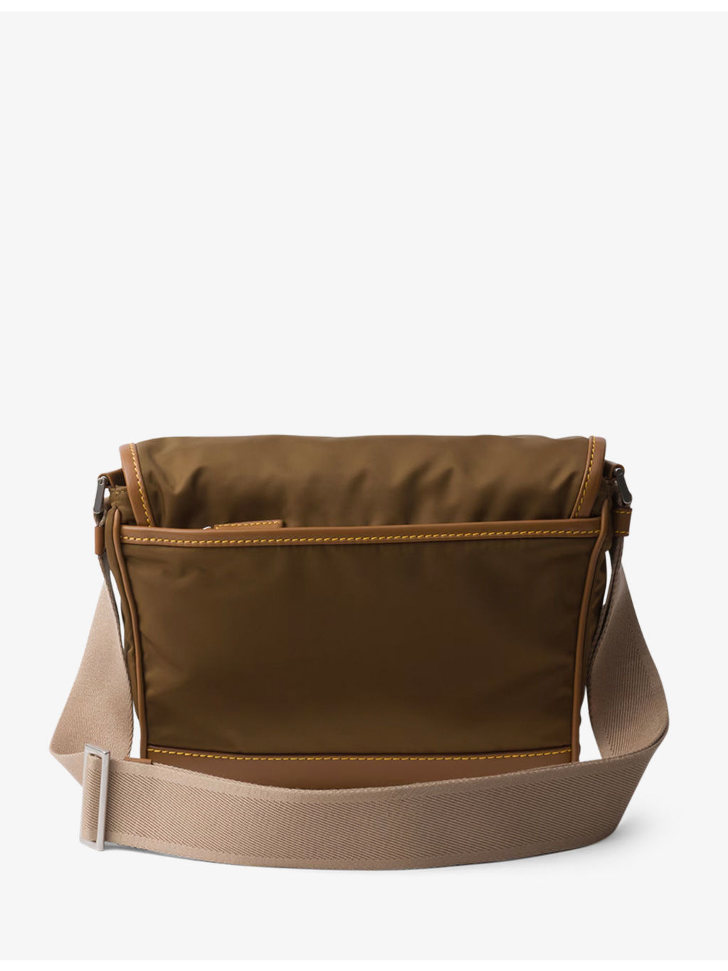 Re-Nylon and leather shoulder bag - 3